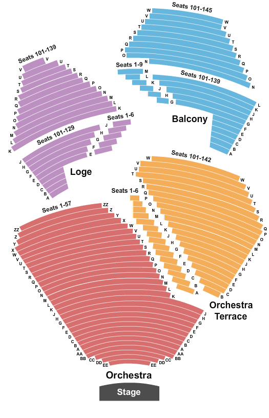 Segerstrom Center For The Arts Book of Mormon Seating Chart